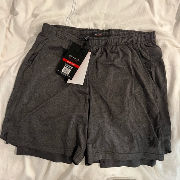Spyder | Shorts | Spyder Performance Active Shorts Large Gray - View #4